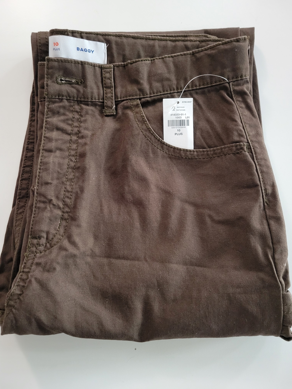Baggy Fit Boy’s Pants - Brown